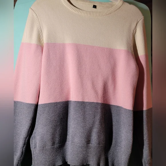 STYLEWORD MULTICOLOR SWEATER Large - Picture 4 of 10